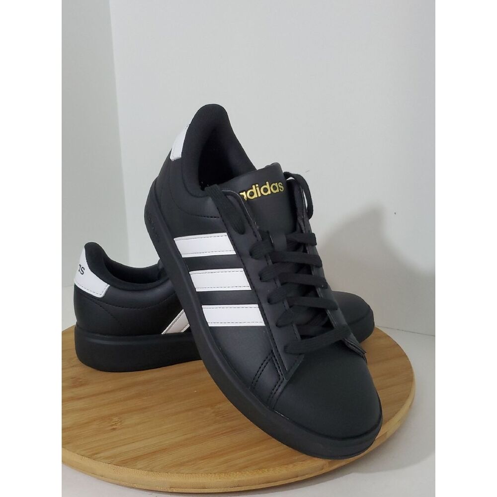 Adidas Grand Court 2.0 Women's Sneakers Black White Size 8 Like New